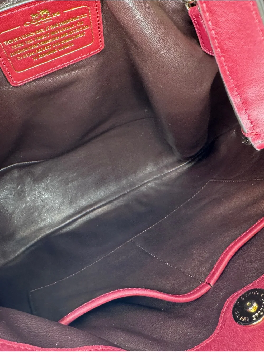 Coach smooth leather